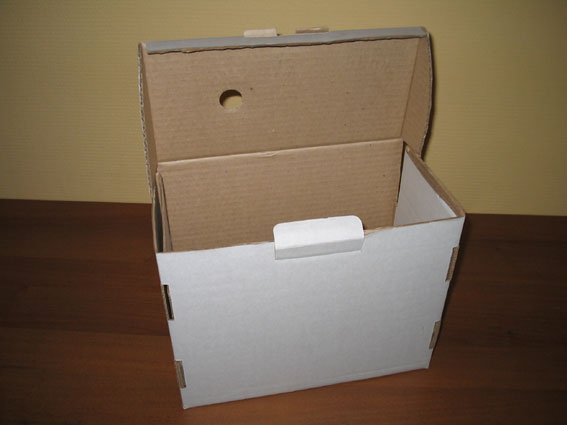 Коробка с верхним клапаном
